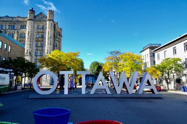Ottawa sign in the market.